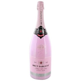 Brut Dargent Ice Pinot Noir - Vin effervescent Rosé Demi-Sec Magnum - Méthode traditionnelle 1 x 1,5 L & A.METZ Crémant dA