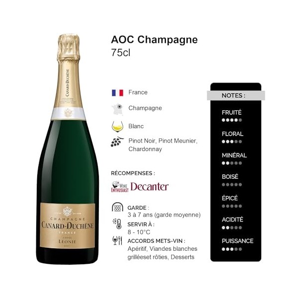 Champagne Cuvée Léonie Brut - Blanc - Champagne Canard-Duchêne 75cl 