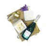 Coffret Champagne Brut Tradition, 75cl, Meringues, gelée de champagne, cadeau, colis gourmand Noel