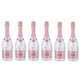 Blanc Foussy Vin de France Vin Mousseux 75 cl - Lot de 6 & CRUSET Vin de France Vin Mousseux Rose Brut 750 ml - Lot de 6