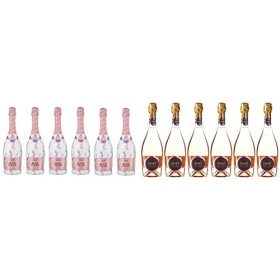 Blanc Foussy Vin de France Vin Mousseux 75 cl - Lot de 6 & CRUSET Vin de France Vin Mousseux Rose Brut 750 ml - Lot de 6