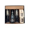 Coffret Cadeau noir - Champagne Marquis de Pomereuil -1 Brut - Cacaotines 1x150g et Raisins au sauternes 1x100g MAISON GU