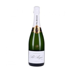Champagne Pol Roger Brut Réserve Coffret 1 Bouteille + 2 Flûtes