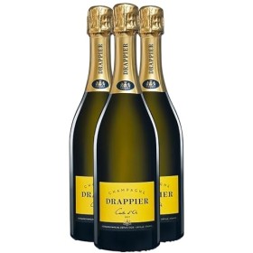 Champagne Carte dOr brut - Blanc - Champagne Drappier 3x75cl 