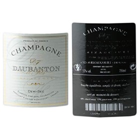 Champagne Demi-sec - Blanc - Daubanton 6x75cl 