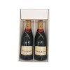 Coffret cadeau blanc - Champagne Moët & Chandon -2 brut - 2x75cl