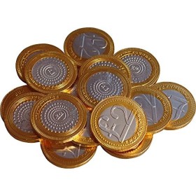Coins Or Chocolat au lait £2 paquet de 16 