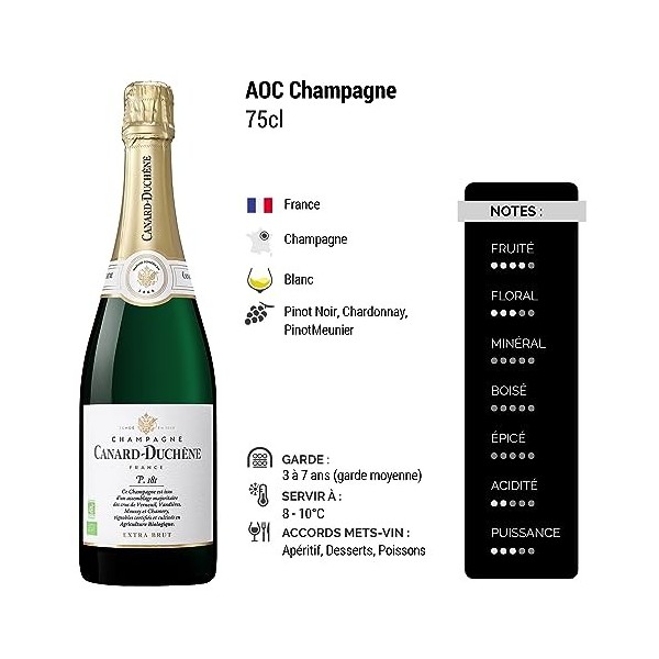 Champagne P.181 Extra-Brut - Blanc - Champagne Canard-Duchêne 3x75cl 