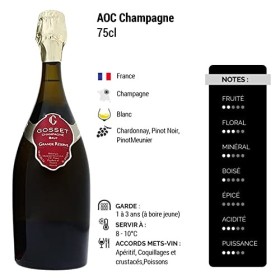 Champagne Grande Réserve Brut - Blanc - Champagne Gosset 75cl 