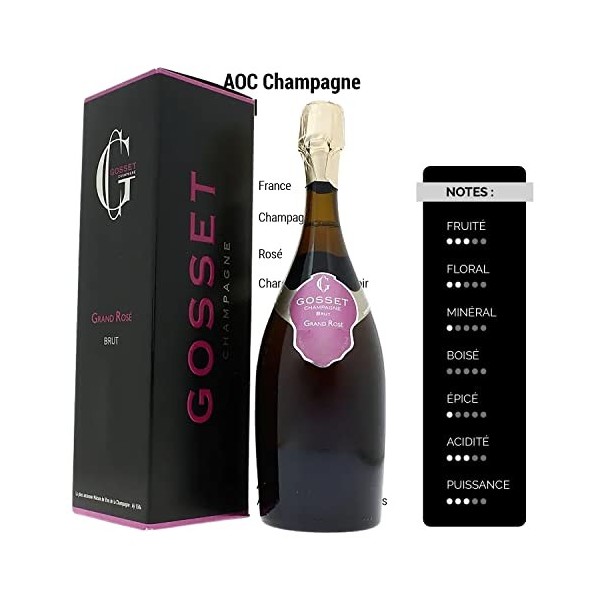 Champagne Grand Rosé ETUI - Rosé - Champagne Gosset 75cl 