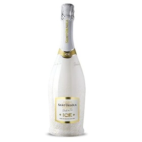 SANTORSOLA ICE Vin Demisec Petillant Italien avec verre dans une boîte cadeau - 1 Bouteille x 75 cl