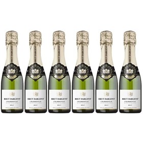 Brut Dargent - Vin effervescent Blanc de Blancs Chardonnay Brut 6 x 0.20 L 