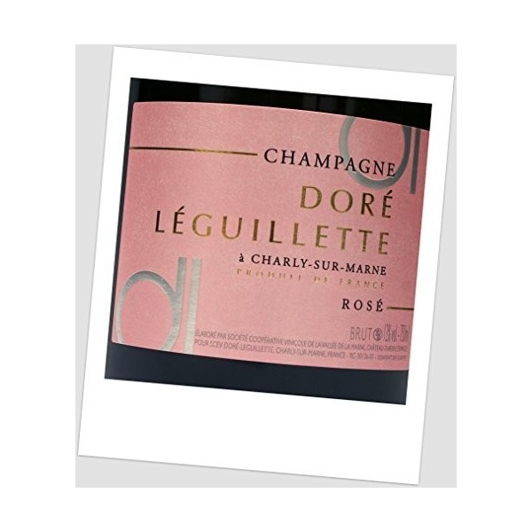 Champagne Doré Léguillette - Bouteille de champagne Rosé