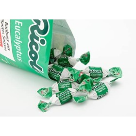 Ricola - Bonbons aux Plantes Suisses - Parfum Eucalyptus - Rafraîchissant - Sans Sucres - Vert, Sachet de 70 g Lot de 2 