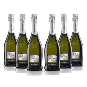SantOrsola Spumante Cuvee Blanc de Blanc Brut Prestige Sec Vin Petillant Italien Set de 6 Bouteilles x 75 cl 4.5 L 1 Unité