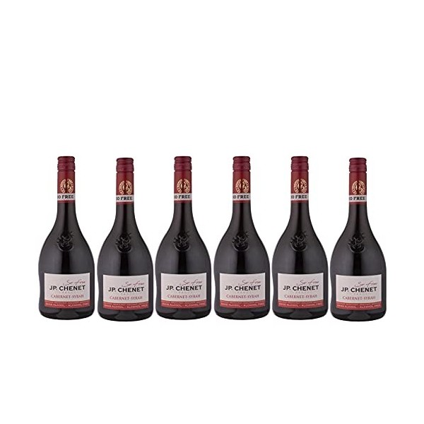 JP Chenet - So Free Cabernet Syrah Vin rouge sans alcool - Sans arômes ajoutés, goût authentique - Origine : France 6 x 0.75