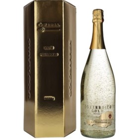 Österreich Gold 9626 Bergland Vin Mousseux Fait avec 23 Kl Feuille dOr 1,5 L