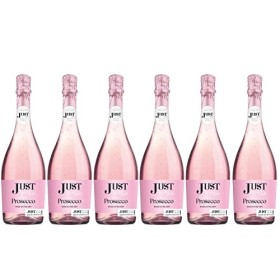 JUST - Prosecco Spumante Rosé - Vin rosé pétillant Extra Sec 6 x 0.75L 