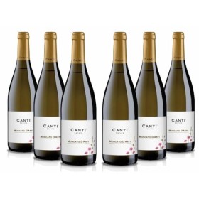 Canti Moscato dAsti D.O.C.G. Vin Doux Petillant Italien 6 x 75 cll