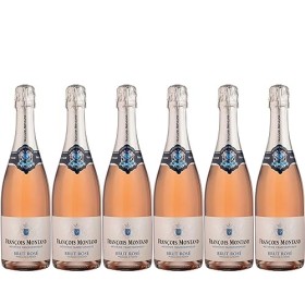 François Montand Vin effervescent Rosé Brut - Méthode Traditionnelle - France 6 x 0.75 L 