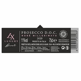 SantOrsola Prosecco D.O.C. Rosè LX Brut Millesime Sec Vin Petillant Italien Set de 6 Bouteilles x 75 cl, 750 milliliters