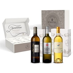Coffret Cadeau - Vin Blanc - Coffret Découverte Vins Blancs et Liquoreux de Bordeaux : Château Mont Perat - Sec de Rayne Vign