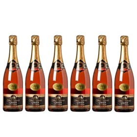 HUNAWIHR Calixte Brut Vin Rosé Effervescent AOP Crémant dAlsace 75cl - Lot de 6