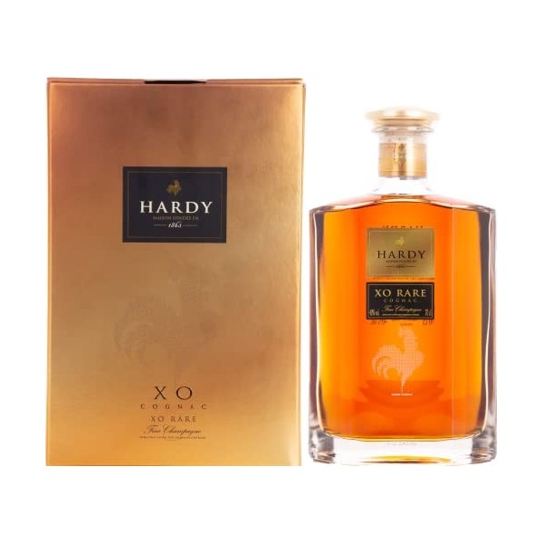 Hardy Cognac XO RARE Cognac Fine Champagne 40% Vol. 0,7l in Giftbox