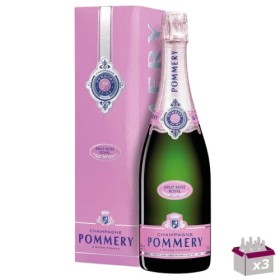3 Champagne Pommery - Brut Royal Rosé - 3x75cL - Étui
