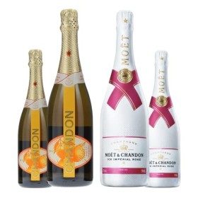LOT CHANDON 4x75cL : 2 Moët Ice Rosé + 2 Garden Spritz