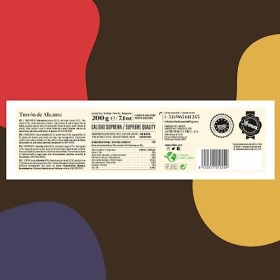 EL LOBO - Touron dAlicante, moins de sucre, même saveur, qualité suprême, sucrerie de Noël typique, sans édulcorants ajoutés