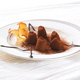 Truffes au Chocolat en Ballotin Or de 100g - saupoudrées de cacao