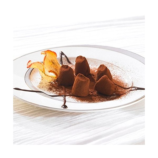 Truffes au Chocolat en Ballotin Or de 100g - saupoudrées de cacao