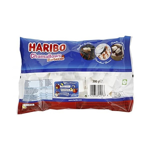 Bonbon Haribo | Haribo Chamallows Barbecue | Haribo Dragees | Haribo Bonbons | 300 Gramme Total
