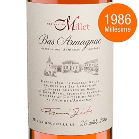 MILLET ARMAGNAC MILLESIME 1986 70 cl