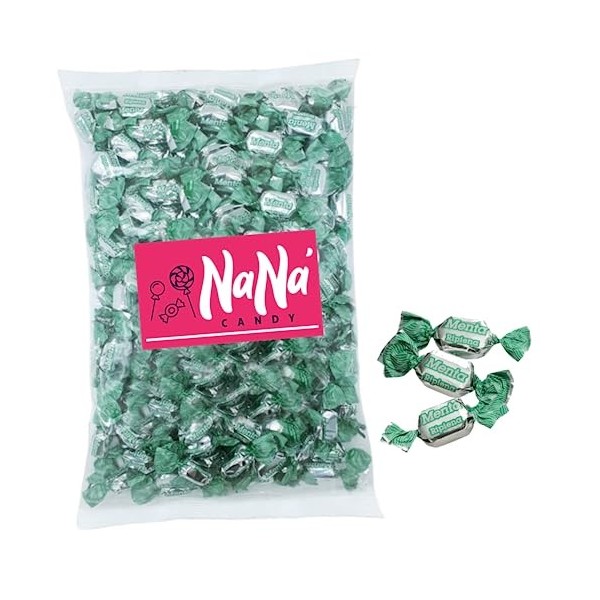 Bonbons durs farcis Nana Candy menthe farcie enveloppe de 1 kg sans gluten