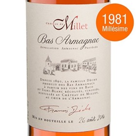 MILLET ARMAGNAC MILLESIME 1981 70 cl