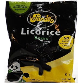 Lot de 3 morceaux de réglisse naturelle en forme dours | PANDA LIQUORICE