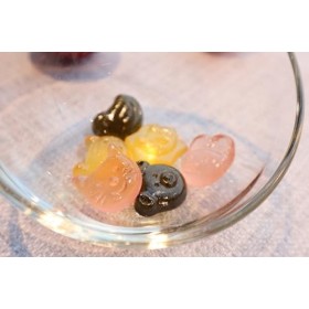 Bonbons japonais Bekko animaux goût Feuilles de cerisier Sakura 65g - Fabriqué au Japon