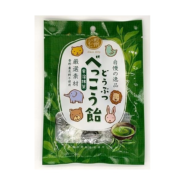 Bonbons japonais Bekko Formes animaux goût matcha dUji 65g - Fabriqués au Japon