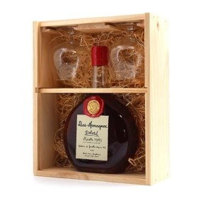 Coffret 2 Verres Armagnac Delord 1985 70cl