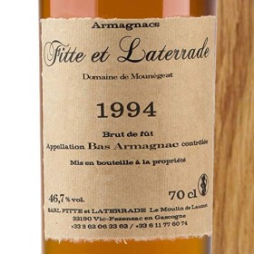 FITTE ET LATERRADE ARMAGNAC MILLÉSIME 1994 70 cl