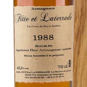 FITTE ET LATERRADE ARMAGNAC MILLÉSIME 1988 70 cl