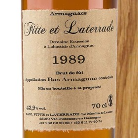 FITTE ET LATERRADE ARMAGNAC MILLÉSIME 1989 70 cl