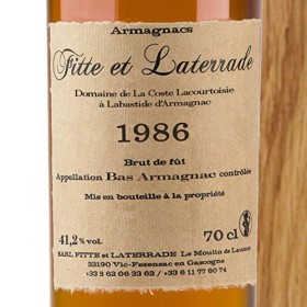 FITTE ET LATERRADE ARMAGNAC MILLÉSIME 1986 70 cl