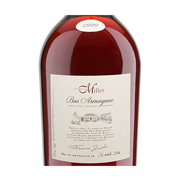 MILLET ARMAGNAC MILLESIME 1999 POT GASCON 250 cl