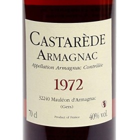 CASTARÈDE ARMAGNAC MILLÉSIMÉ 1972 70 cl