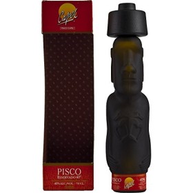 Capel Eaux de Vie de Raisin Pisco Reservado Moai avec Etui 700 ml
