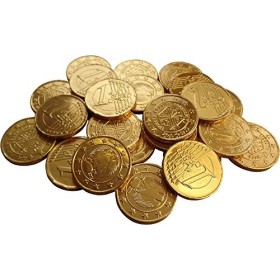 Coins Or Chocolat au lait Euro paquet de 24 