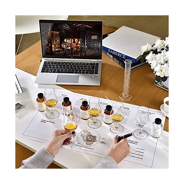 CAMUS Master Blender - Créez votre propre cognac XO - Kit de 4 montres de 5cl + bouteille 50cl envoyée séparément - 42%